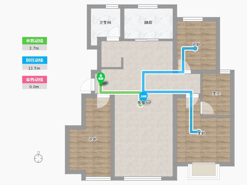 天津-天津市-梧桐大道-81.08-户型库-动静线