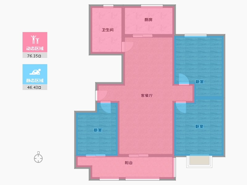 山东省-临沂市-临沭第一城-110.00-户型库-动静分区