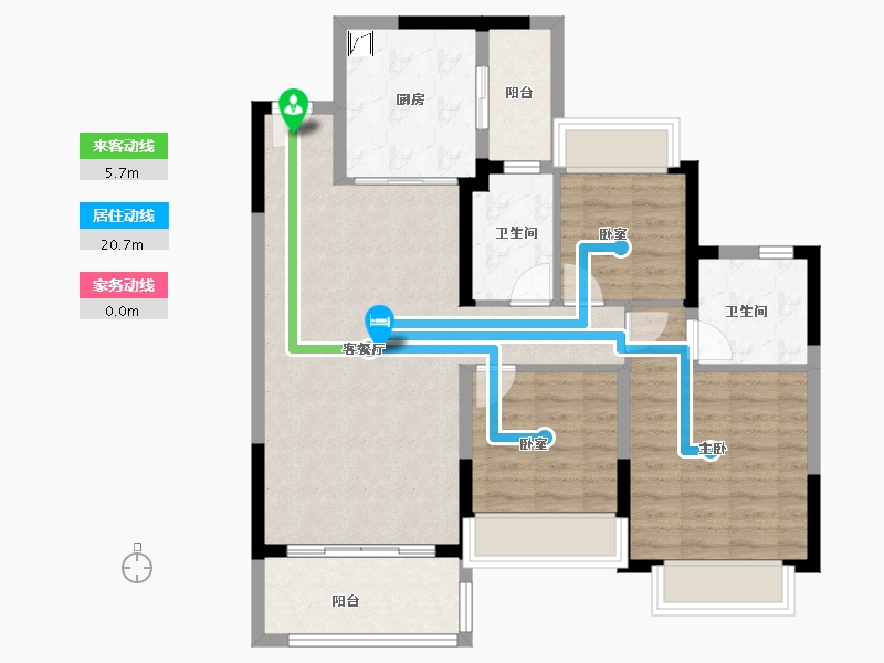 江苏省-镇江市-紫东恒大文化旅游城-87.76-户型库-动静线