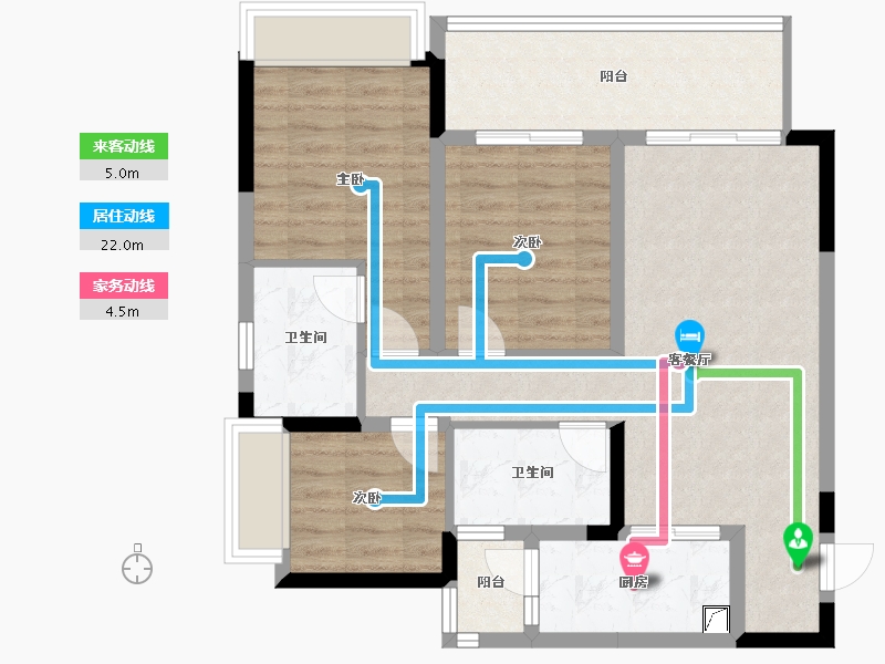 贵州省-贵阳市-融创云湖十里-86.00-户型库-动静线