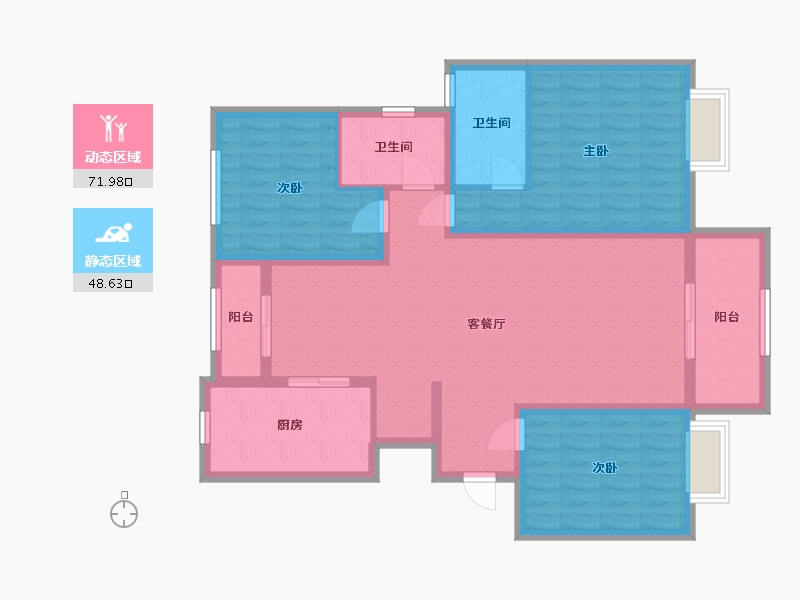 河南省-驻马店市-花园-109.00-户型库-动静分区