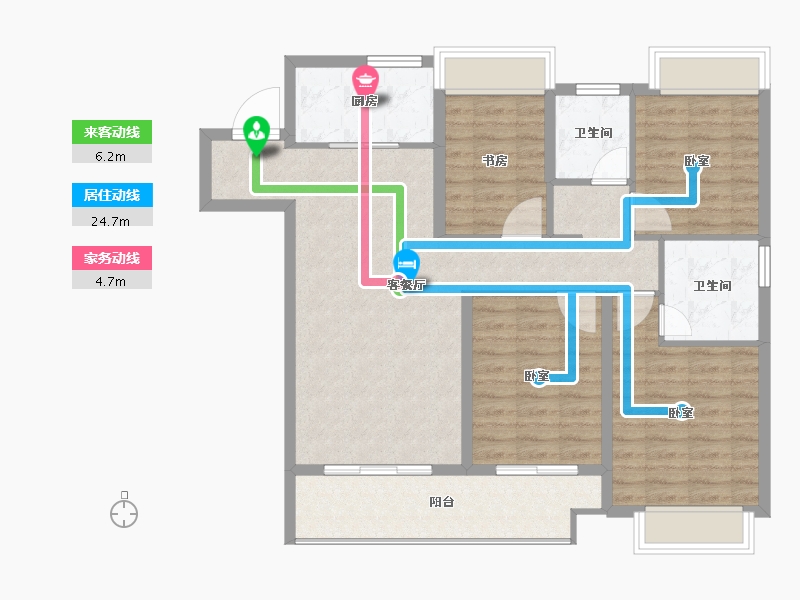 江苏省-南京市-宋都柏悦府-101.00-户型库-动静线