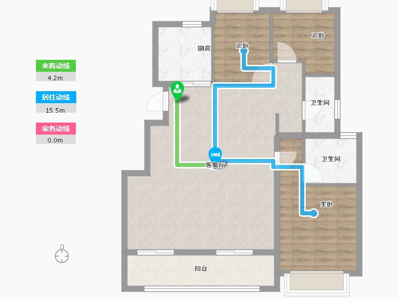 江苏省-南京市-华宇·林湖雅舍-93.60-户型库-动静线