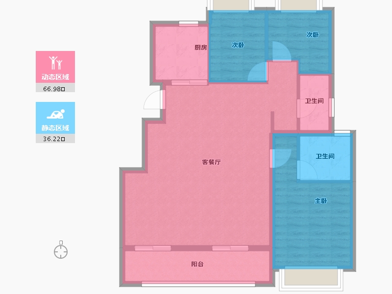 江苏省-南京市-华宇·林湖雅舍-93.60-户型库-动静分区