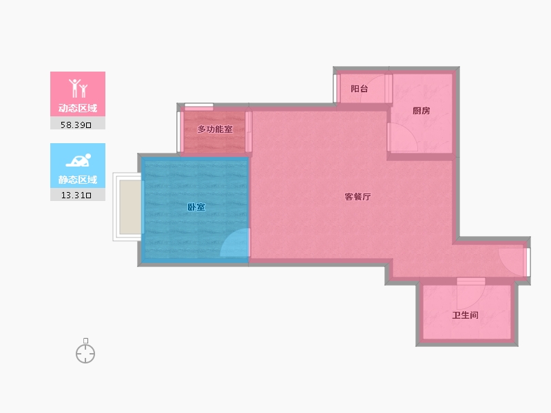 北京-北京市-北京书院-64.24-户型库-动静分区