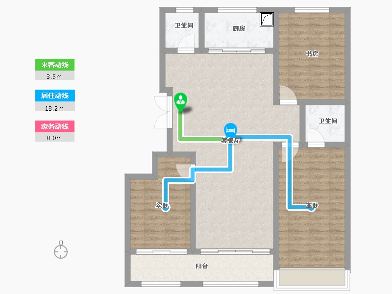 山东省-潍坊市-恒信宝通御园-99.00-户型库-动静线