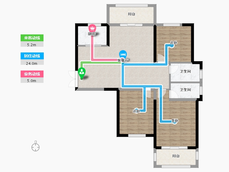 河南省-开封市-鼎立国际城-104.00-户型库-动静线