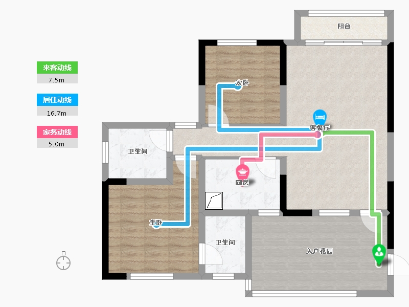 四川省-成都市-8号公馆-90.00-户型库-动静线