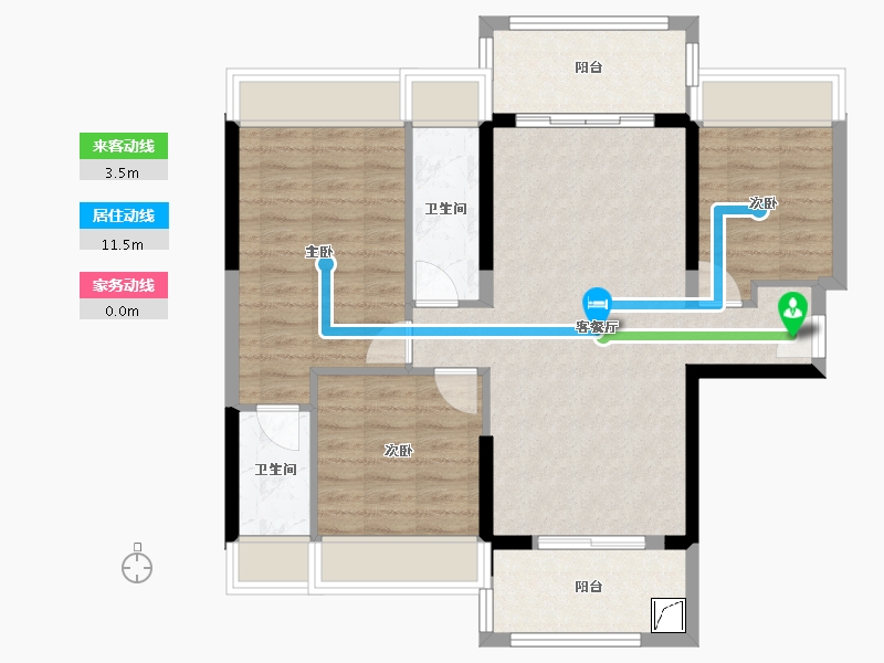 广东省-中山市-香滨水岸-99.00-户型库-动静线