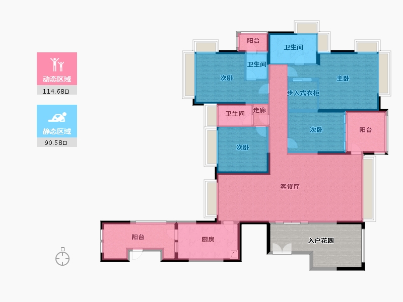 广东省-珠海市-华发世纪城-北区-163.00-户型库-动静分区