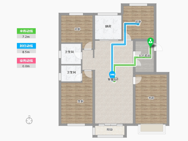 山西省-朔州市-西山映象-123.00-户型库-动静线