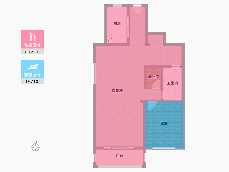 江苏省-南京市-葛洲坝融创南京紫郡府-220.00-户型库-动静分区