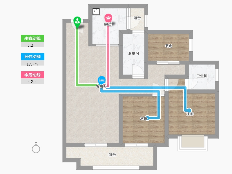 四川省-雅安市-金域华府-75.00-户型库-动静线