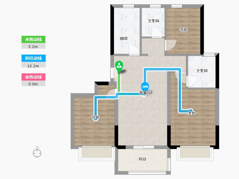 江苏省-南京市-山语隽府-80.00-户型库-动静线