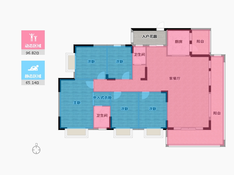 广西壮族自治区-防城港市-大汇高铁3号-154.00-户型库-动静分区