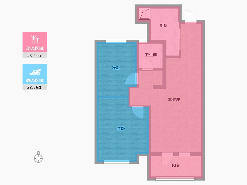 广东省-中山市-中山华发观山水花园-60.00-户型库-动静分区