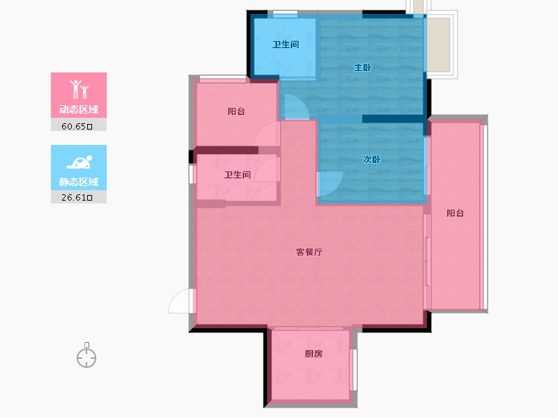 广东省-肇庆市-江南名苑-78.44-户型库-动静分区