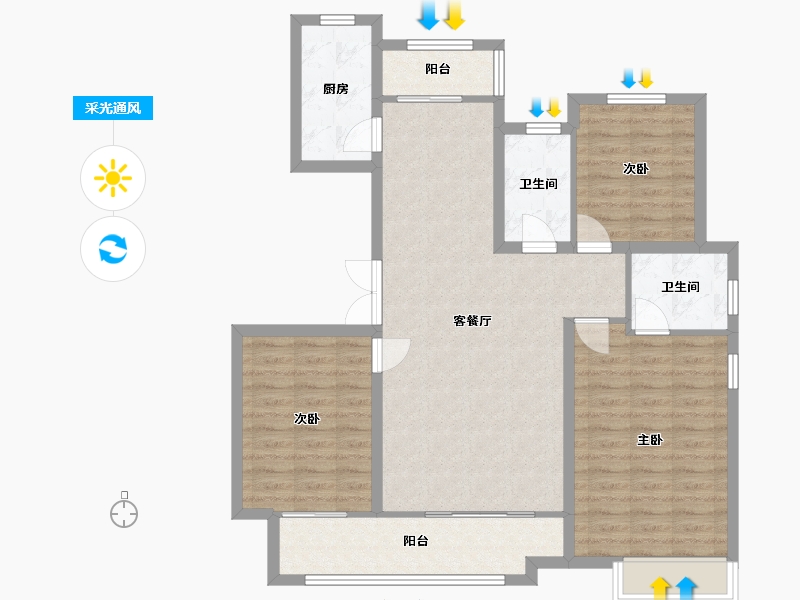 河北省-承德市-欢乐江山-100.00-户型库-采光通风