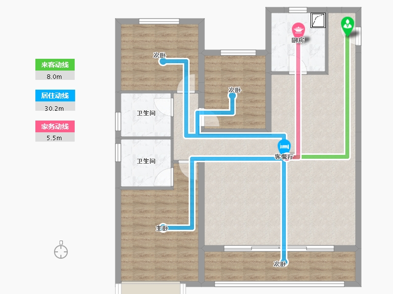 甘肃省-兰州市-富力兰州-116.59-户型库-动静线