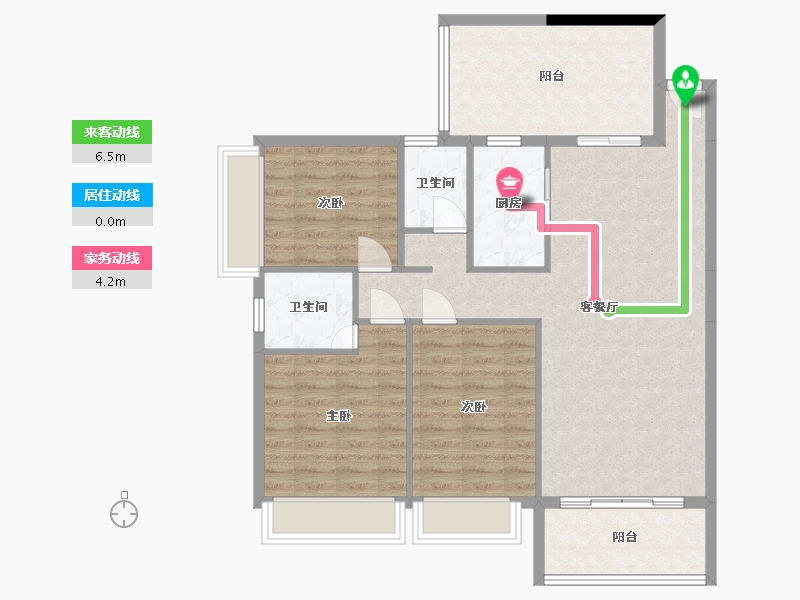 广西壮族自治区-贵港市-锦绣壹号-115.00-户型库-动静线