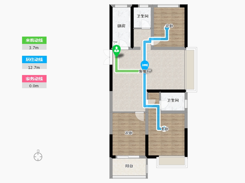 河南省-郑州市-豫发白鹭源春晓-94.00-户型库-动静线