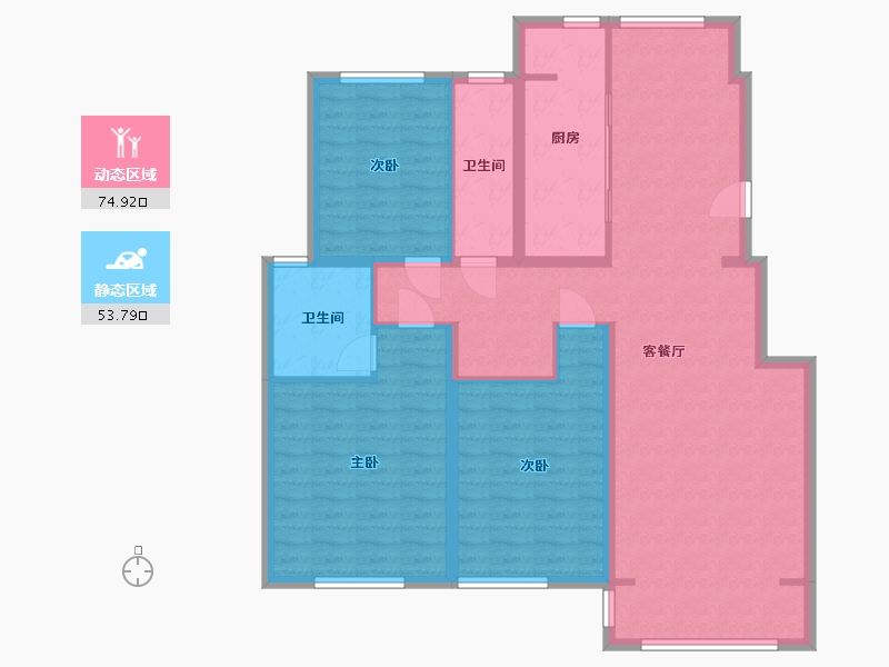 北京-北京市-永丰嘉园-一区-120.00-户型库-动静分区