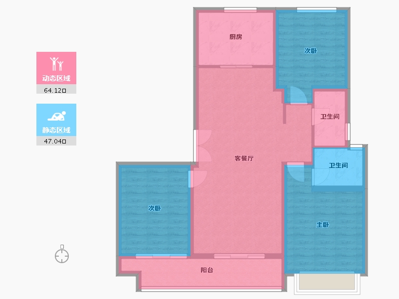 山东省-济宁市-保信联诚佳园-104.43-户型库-动静分区