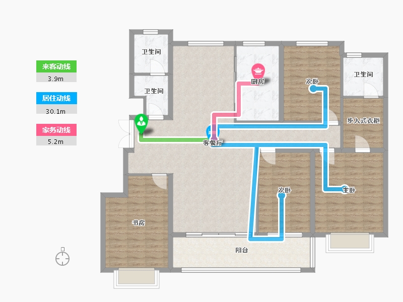 山东省-临沂市-史丹利四季长安-144.00-户型库-动静线