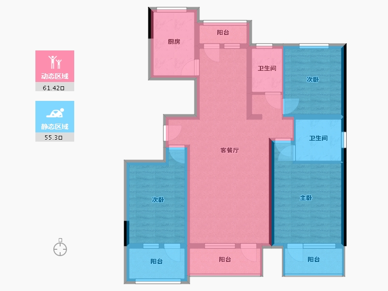 河北省-承德市-御景新城-130.00-户型库-动静分区