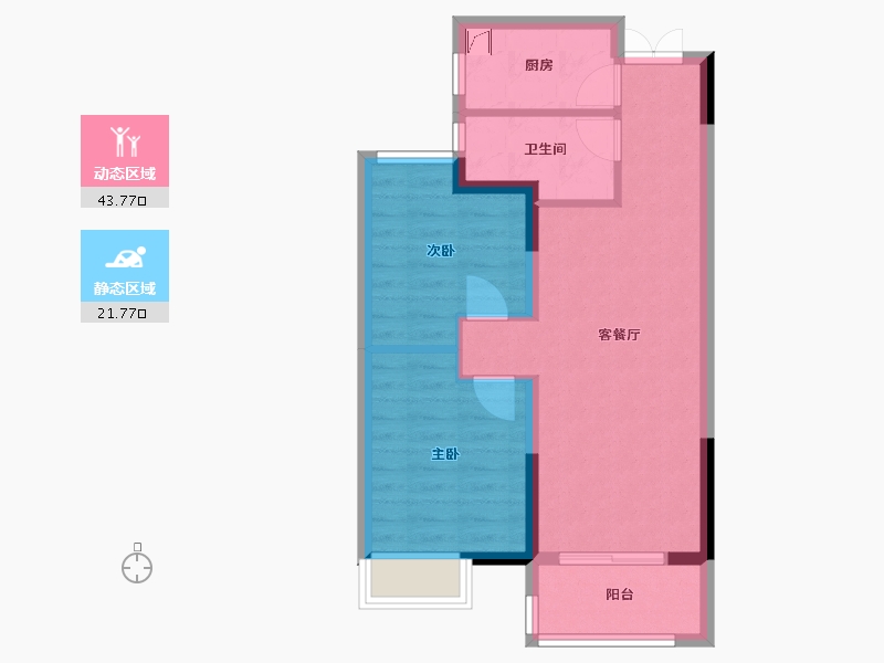 湖北省-武汉市-中建福地星城-63.17-户型库-动静分区