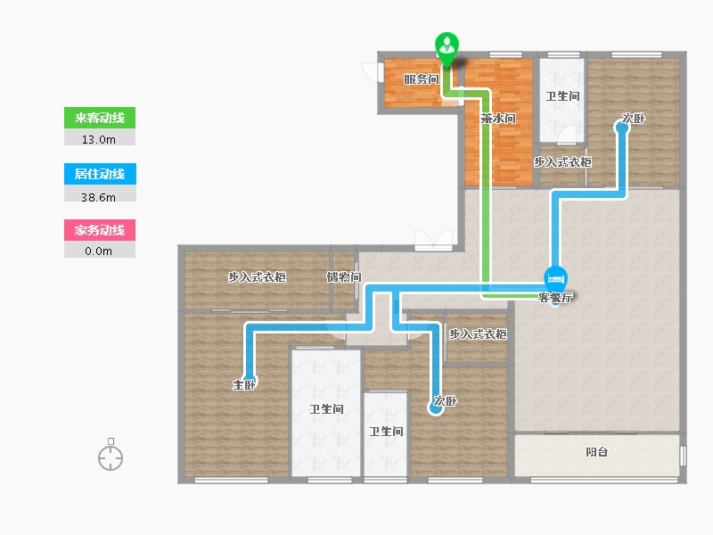 陕西省-西安市-融创曲江印-2.00-户型库-动静线