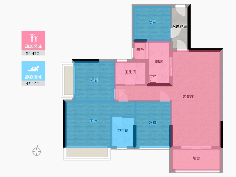 广西壮族自治区-百色市-世邦·新城名郡-109.00-户型库-动静分区