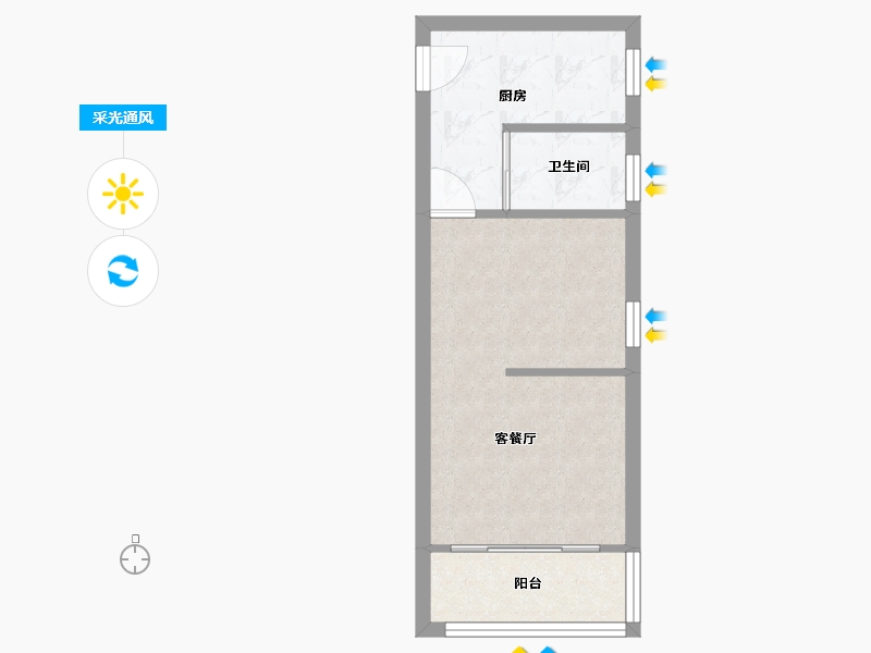 上海-上海市-斜土小区-33.00-户型库-采光通风