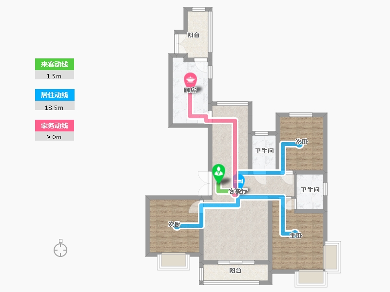 河北省-石家庄市-雅郡-100.00-户型库-动静线