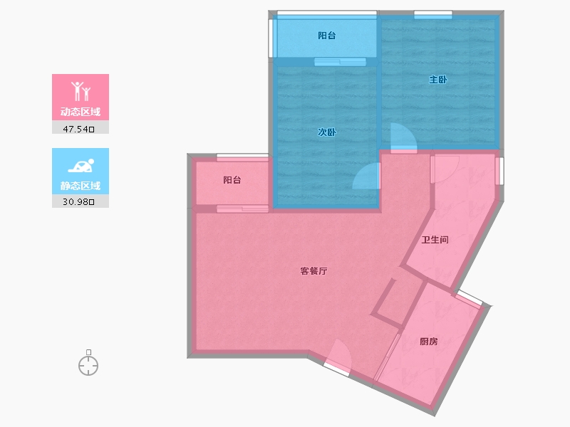 湖北省-黄石市-腾龙·龙湾一品-79.00-户型库-动静分区