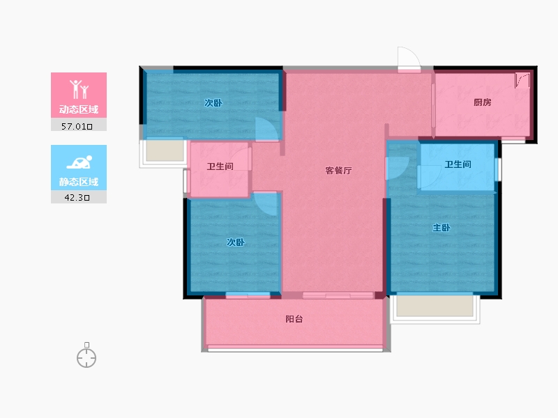 广东省-河源市-时代倾城-93.00-户型库-动静分区