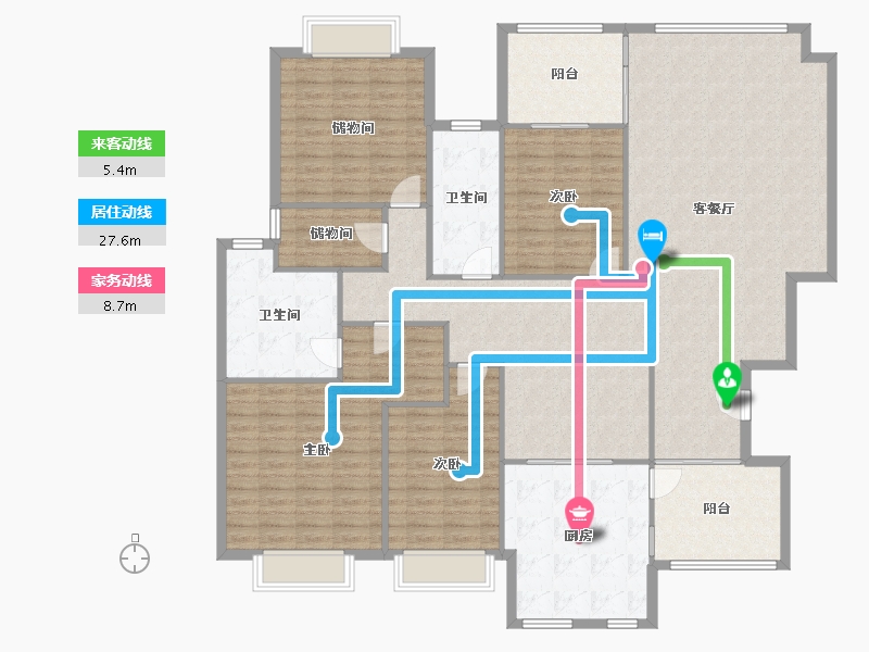 广东省-惠州市-丽江花园-180.00-户型库-动静线