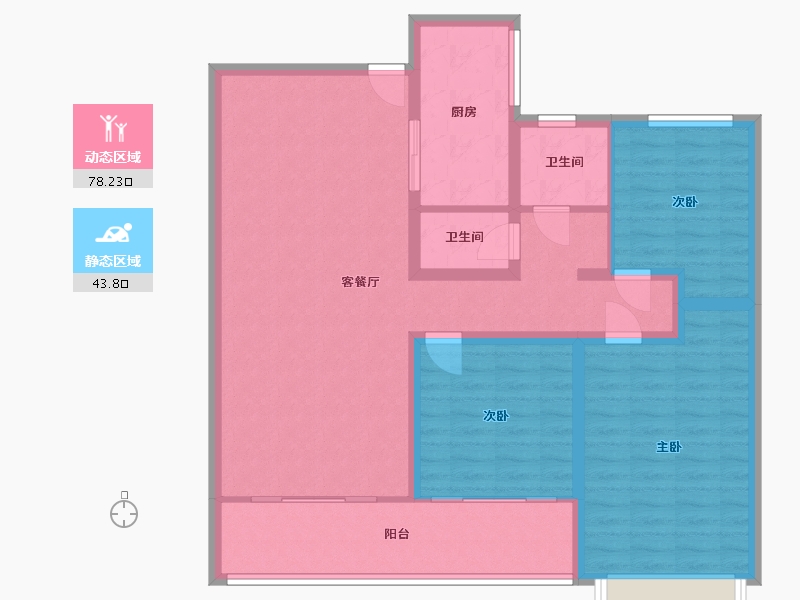 山东省-菏泽市-华夏幸福城-110.00-户型库-动静分区