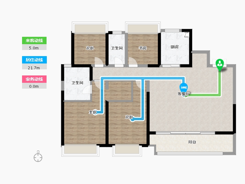 江苏省-扬州市-吾悦·虎踞湾-152.00-户型库-动静线