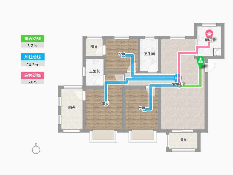 河北省-保定市-中新悦朗-85.00-户型库-动静线