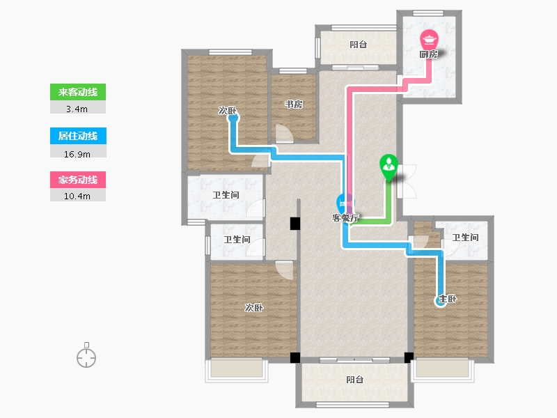 山东省-菏泽市-铂金华府-151.00-户型库-动静线