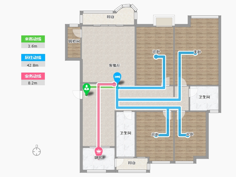 云南省-昆明市-江东耀龙康城-158.04-户型库-动静线