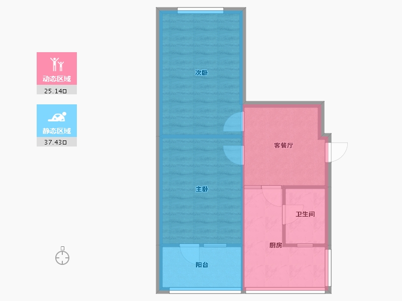 四川省-成都市-高攀路21号院-55.16-户型库-动静分区