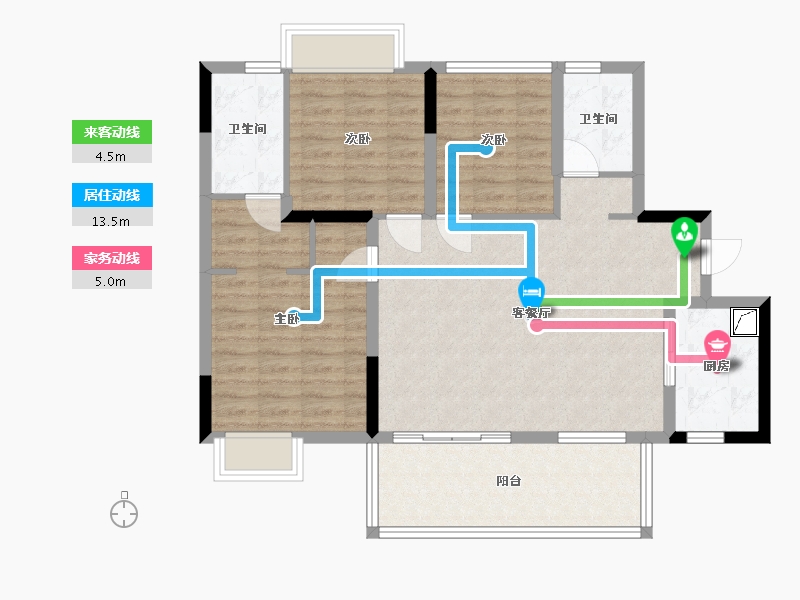 四川省-泸州市-城市之光-101.00-户型库-动静线