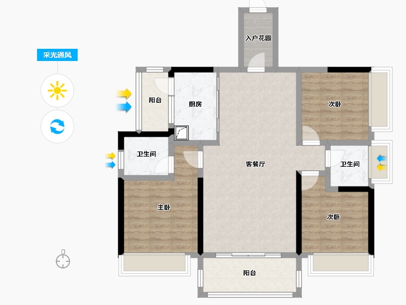 湖南省-永州市-徐福桃花源-129.00-户型库-采光通风