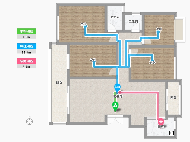 江西省-赣州市-全南蓝湾半岛-115.72-户型库-动静线