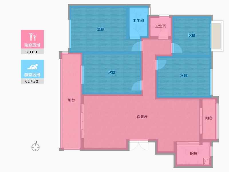 江西省-赣州市-全南蓝湾半岛-115.72-户型库-动静分区