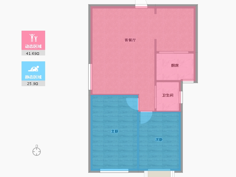 上海-上海市-万科城市花园-70.00-户型库-动静分区