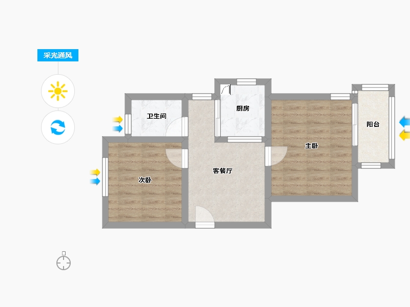 上海-上海市-宛平路8弄3号-47.00-户型库-采光通风