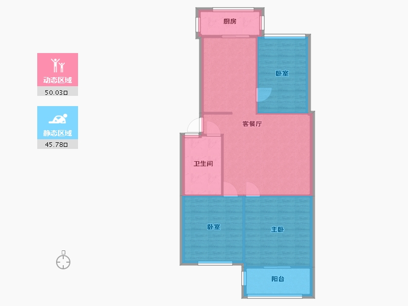 山东省-烟台市-海港小区-81.60-户型库-动静分区